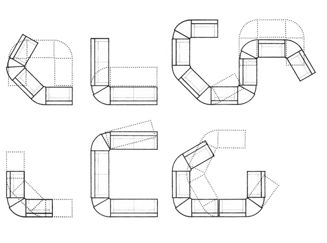Gradual System 45° 180° - Cini Boeri